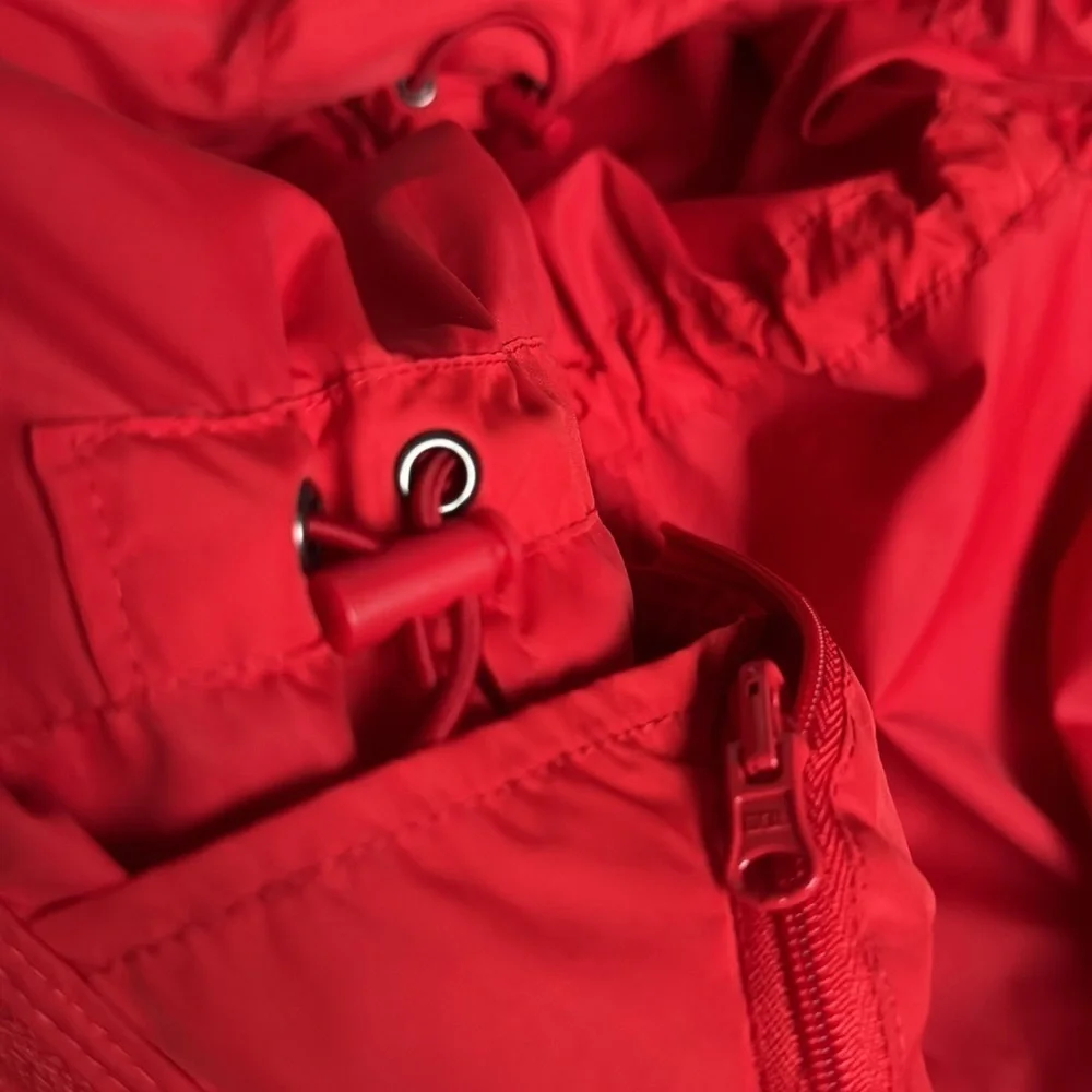 J.Crew Mercantile Red packable jacket, windbreaker women’s size small MERCANTILE
